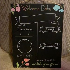 WELCOME BABY 🍼 SIGN 🤰🏻🤰🏼🤱🧸🎈